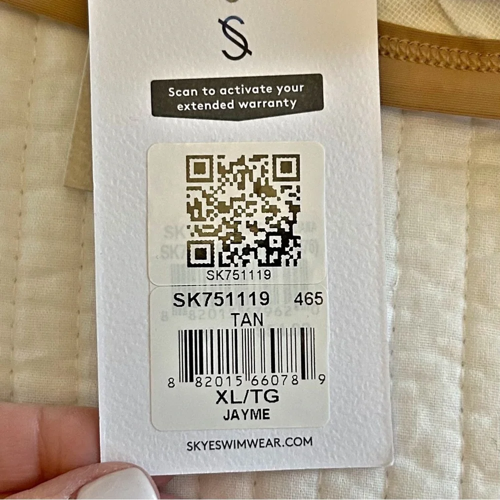 Skye Swimwear Jayme‎ Top and Melanie Bottom - BIOMES Two Piece Bikini Set XL NEW